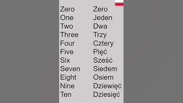 How to count to 10 in Polish