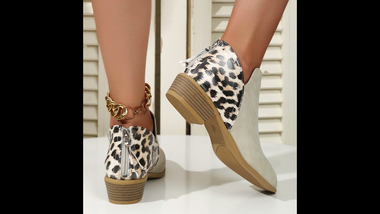 Women Leopard Print Boots