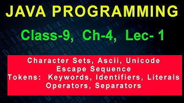 Class-9 | CH-4 | P-1 | Values & Data Types Tokens Keywords Identifiers Literals Separators Operators