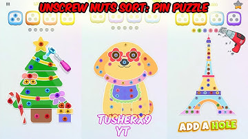 Unscrew Nuts Sort: Pin Puzzle gameplay #gaming #video #gameplay #gamingvideos #games