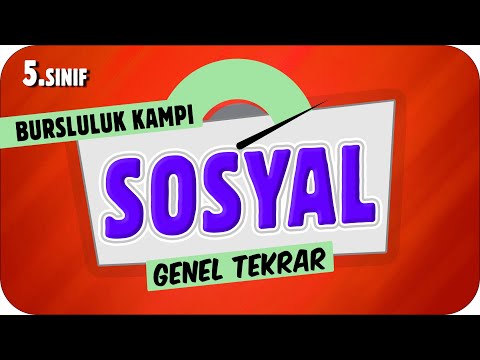 5.Sınıf Sosyal Genel Tekrar ✍ 2023 Bursluluk Kampı