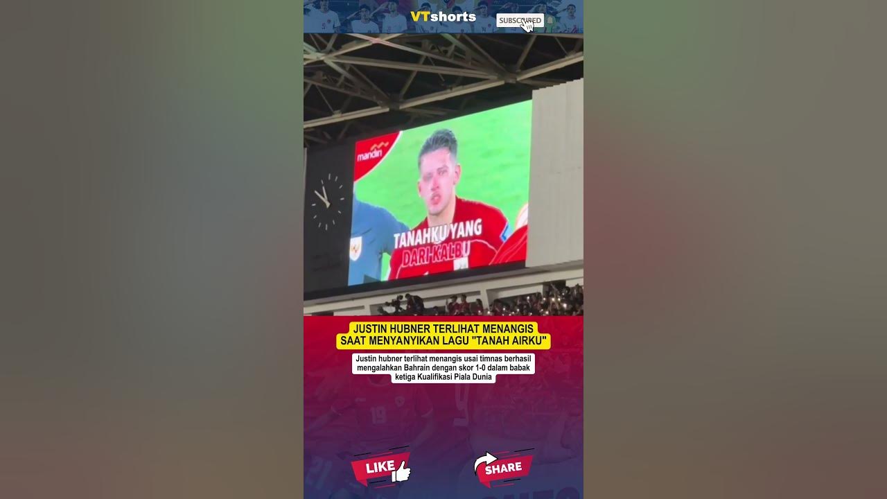 Justin Hubner Menangis Saat Menyampaikan Lagu Tanah Airku #timnasindonesia