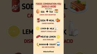 Common Food Combinations You Should NEVER Eat | Harmful Food Mixes Explained | #healthylifestyle