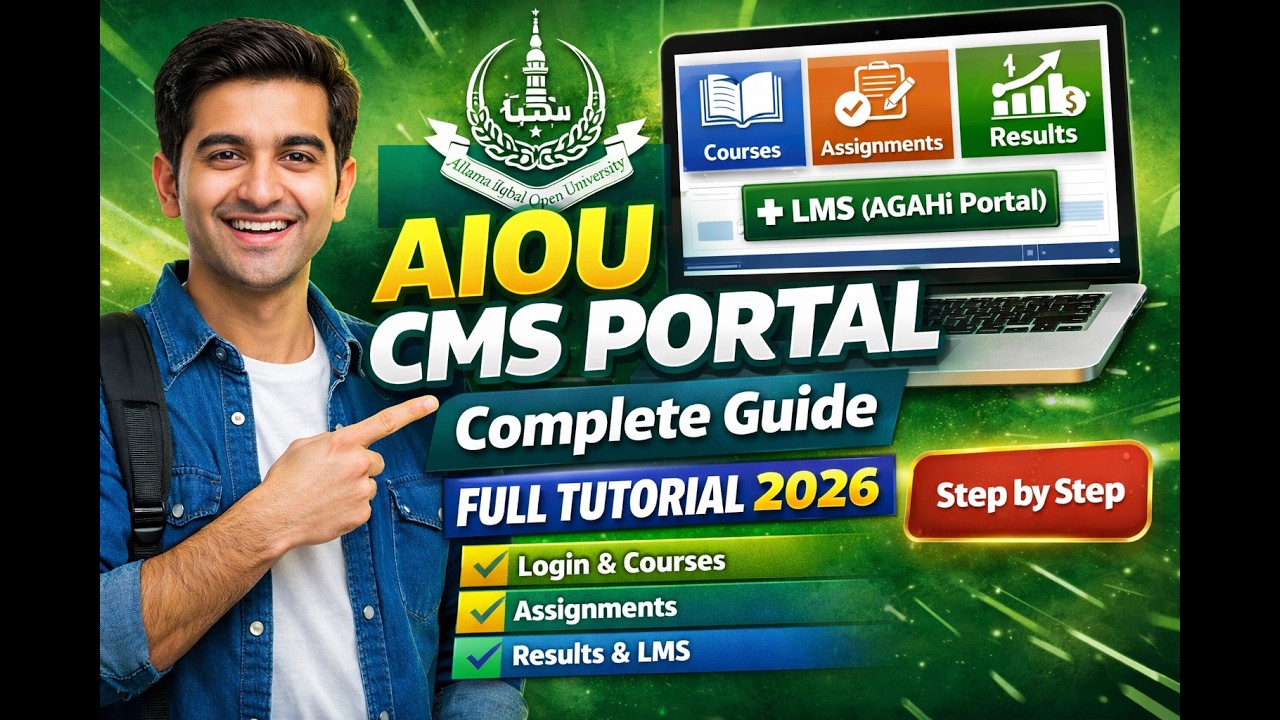 How to Use AIOU CMS Portal Step by Step | Complete Step-by-Step Guide ...