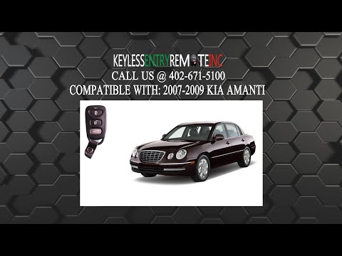 How To Replace Kia Amanti Key Fob Battery 2007 2008 2009