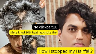 Hairfall ya Hairloss 100% ruk jayega ye karne se☝🏻Mere 20% baal jaa chuke the| Haircare routine men screenshot 4