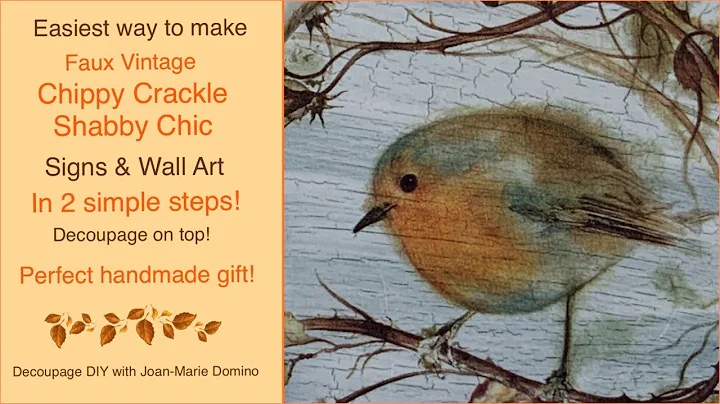 CRACKLE and CHIPPY paint effects | EASY faux vinta...