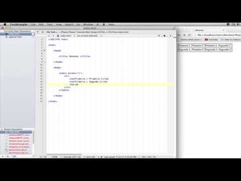 Tutorial XHTML e CSS Parte 10 - TãoBelas (tabelas)