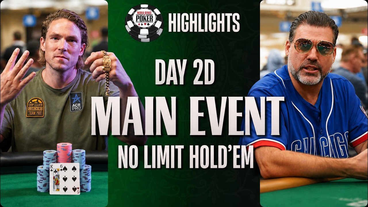 HIGHLIGHTS | $10,000 Main Event | Day 2D - YouTube