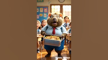 Capy Ú đi học và cái kết cười xỉu! 🤣📚 #capybara  #shorts