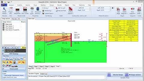 Design of a 30ft deep excavation with DeepEX 2018