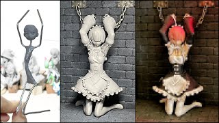 【リゼロ】ラム(監禁ver)のフィギュアを作ってみた【粘土】How to make a figure of Ram -Re:ZERO -Starting Life in Another World-