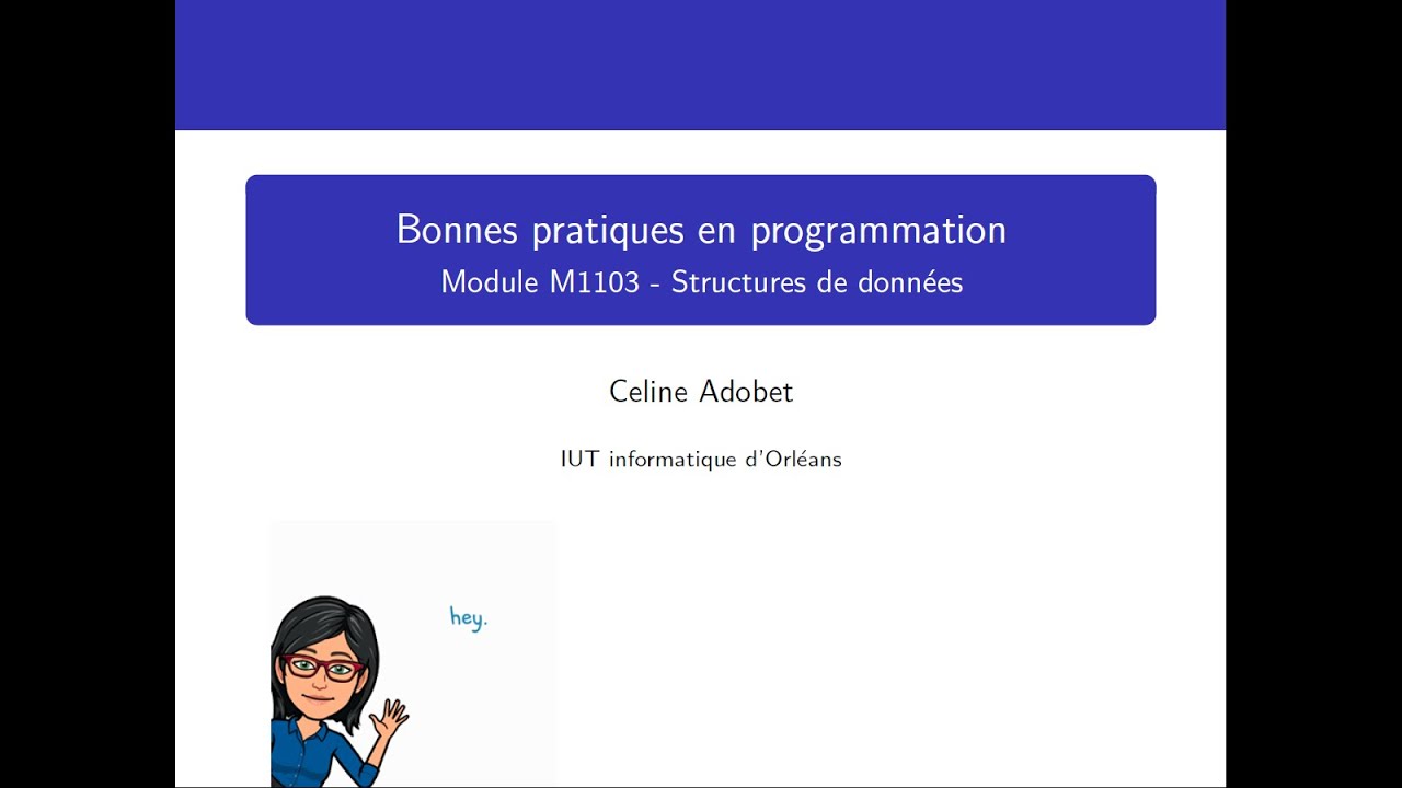 Cours n°1 - Bonnes pratiques en programmation - YouTube