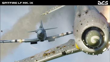 DCS WORLD OBS VR mirror Spitfire LF Mk.IX Aerobatics Online