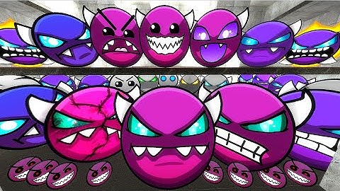 Geometry Dash Evil Purple,Geometry Dash Demon Purple And Geometry Dash Grey Nextbot Gmod