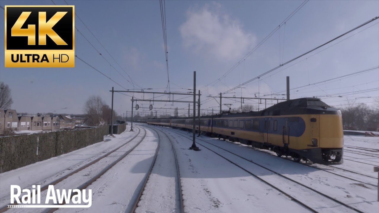 4K Cabview met NS door de sneeuw van Zwolle naar Zutphen - Rail Away 🚞