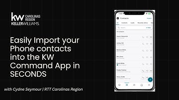Learn how to EASILY Import Your Phone Contacts into KW Command in SECONDS!