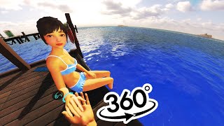 VIRTUAL GIRLFRIEND and YOU in A ROMANTIC VACATION PART 2 in Virtual Reality360° ANIME VR