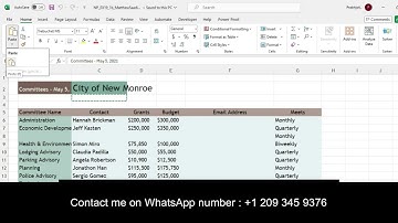 City of New Monroe | Excel Module 1: SAM Project 1b | New Perspectives Excel 2019