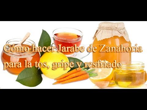 Como preparar jarabe de zanahoria y miel