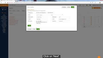 Create a Supplier in Genie ERP