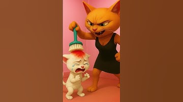 Mèo con bị anh kế troll #shorts #cat #ai #meow #meo