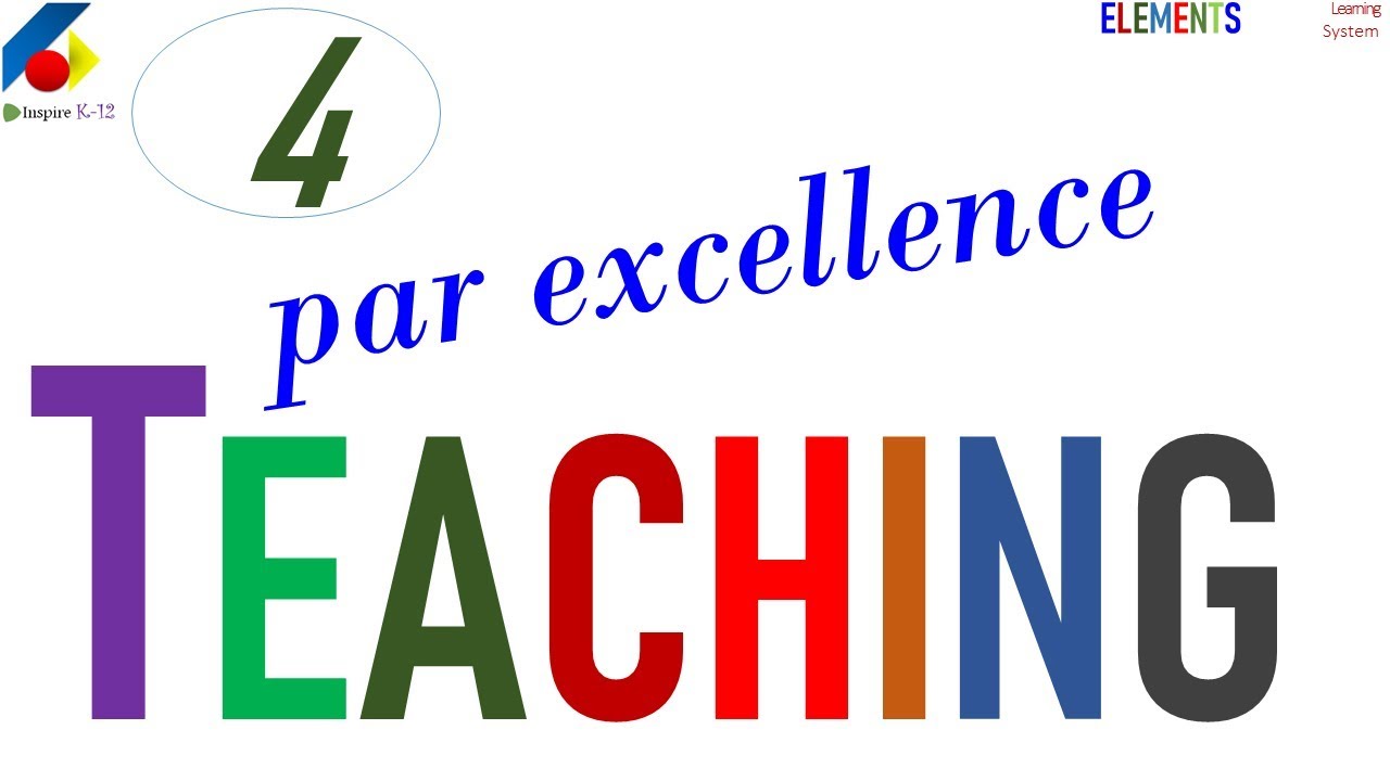 TEACHING par excellence (4) | Are you using the method that best fits the context and situation TEACHING par excellence (4) | Are you using the method that best fits the context and situation