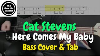 Cat Stevens - Here Comes My Baby - Bass cover with tabs