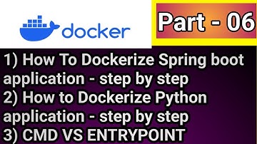 "Kannada Tutorial: Dockerize Spring Boot & Python Application | CMD vs ENTRYPOINT Explained"