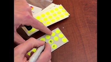 How to use Stickers: 1/2" Permanent Round Color-Code Sheeted Dot Pack (Fluorescent)