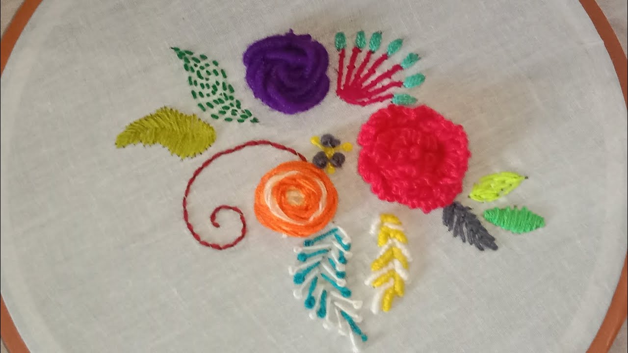 Multiple hand embroidery stitches || How to make hand embroidery stitch || খুব সুন্দর সেলাই ডিজাইন