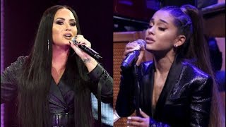 Video thumbnail of "Demi Lovato & Ariana Grande Singing A Natural Woman Tribute to Aretha Franklin!"