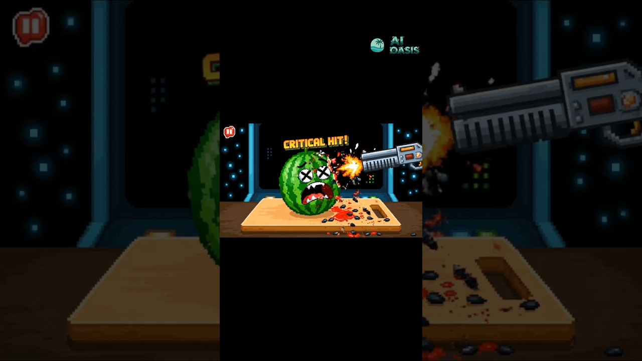 Pixel Watermelon CHAOS 🍉🤣 | Juicy ASMR