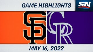 MLB Highlights | Giants vs. Rockies - May 16, 2022