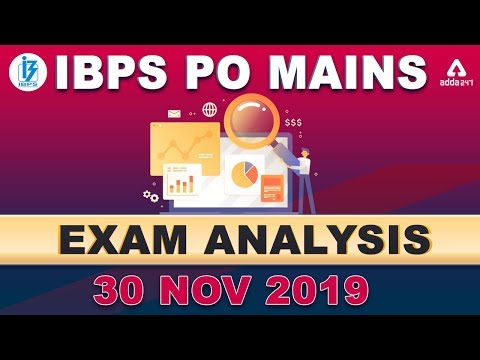 IBPS PO Mains Analysis 2019 | Exam Review & Expected Cut Off 2019