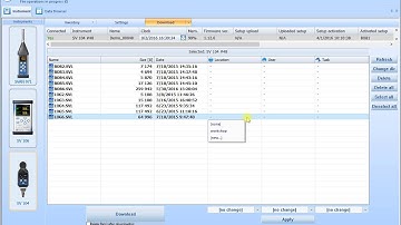 Svantek Supervisor downloading one run