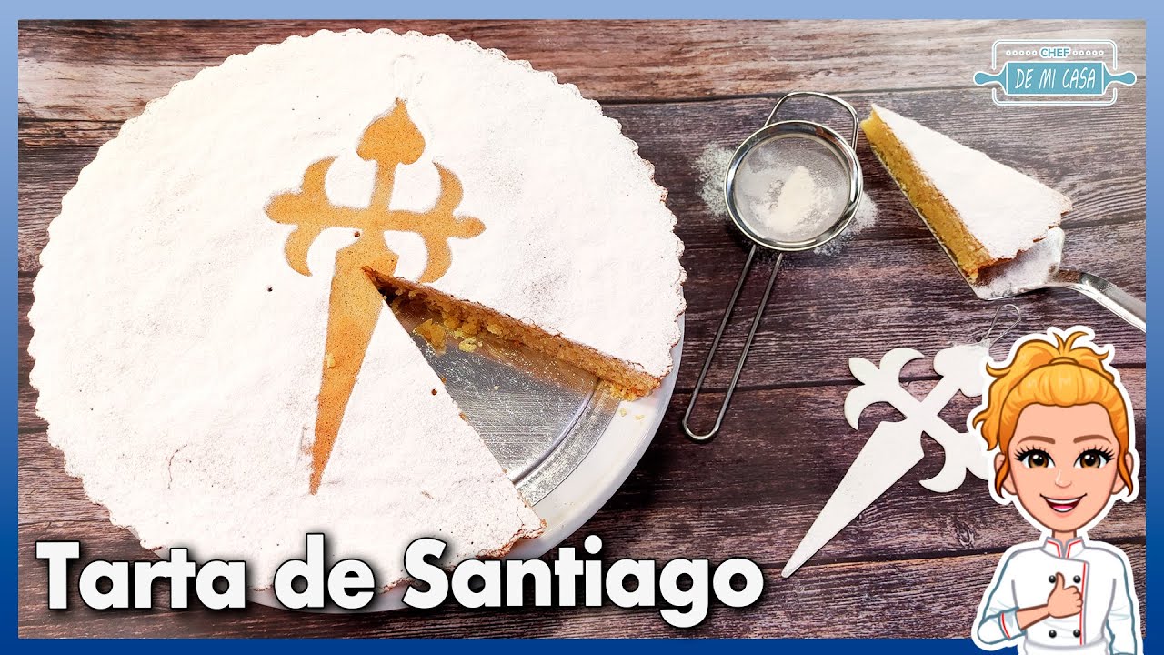 🧡 Receta ORIGINAL de TARTA de SANTIAGO (LA AUTÉNTICA) 😋 Muy Fácil, Rápida y Sin Gluten 👍