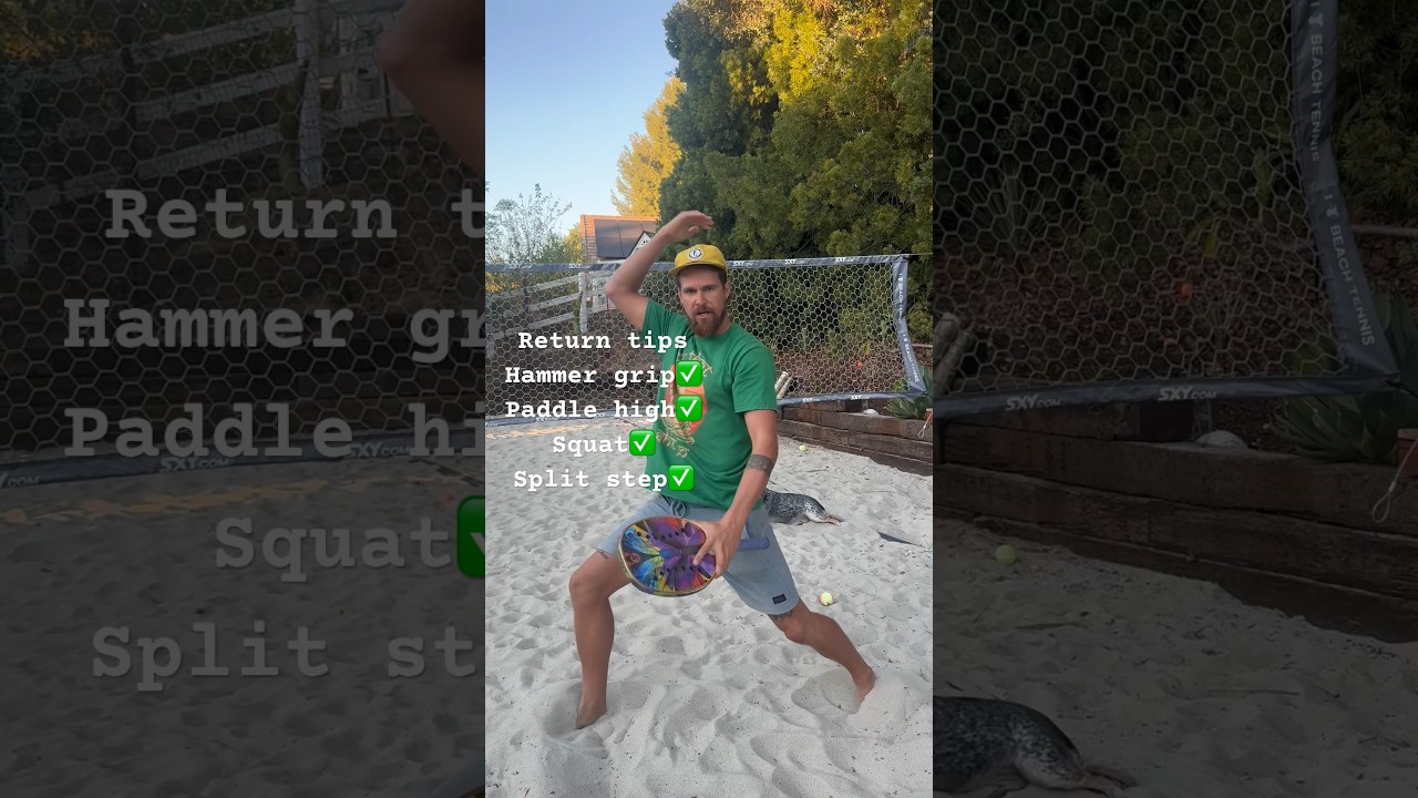 How to return in beach tennis 