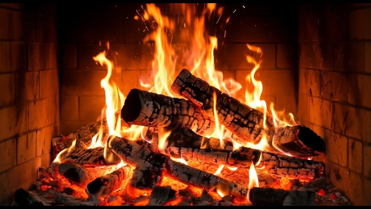 🔥 Cozy Fireplace 4K (LIVE 24/7). Fireplace with Crackling Fire Sounds. Christmas Fireplace 2026