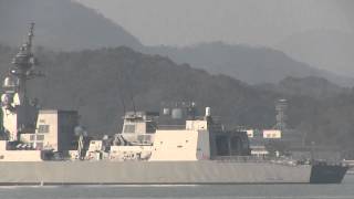 M140316 海上自衛隊 護衛艦『ふゆづき』 舞鶴水道通過