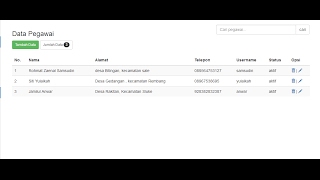 Download Lagu #11 Pengisian fungsi  CRUD MYSQSLI dan pencarian untuk Pegawai di ADMIIN MP3
