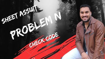 ICPC Assuit sheet  sheet 3  problem N