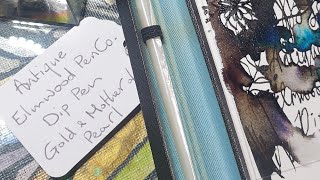 I found a gold and mother of pearl dip pen in a charity shop