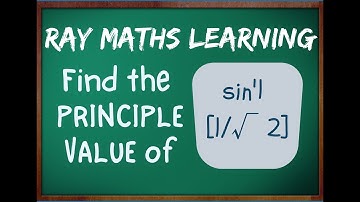 Find the principle value of sin