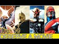 Top 10 Awesome marvel and dc characters who deserves a Movie | Super Unum