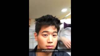 151025 Ki Hong Lee Snapchat Story - Dazed Confused Korea Magazine Photoshoot