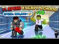 Complete My Biggest Dream Escape School I Became TOO FAST in Roblox!