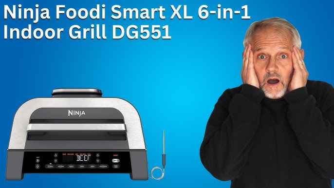 Ninja Foodi Smart 5-in-1 Indoor Grill & Air Fryer with Built in Thermometer
