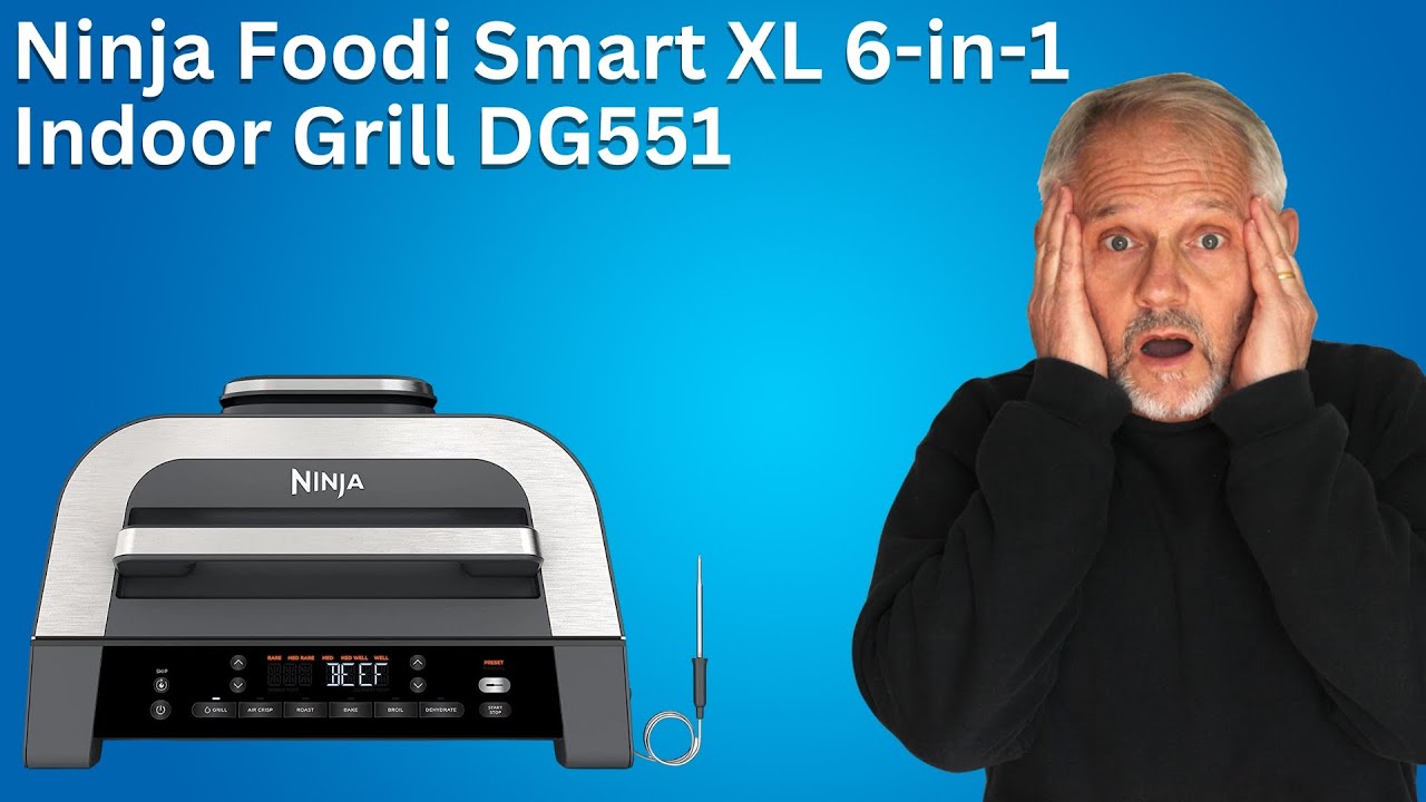 Ninja DG551 Foodi Smart XL 6-in-1 Indoor Grill w/ Smart Cook System  622356590822