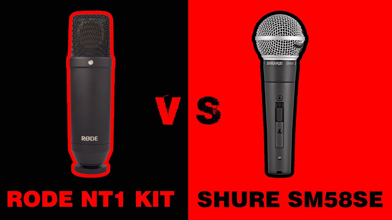 Comparativa de micrófonos | SHURE SM58SE vs RODE NT1 KIT | en español.